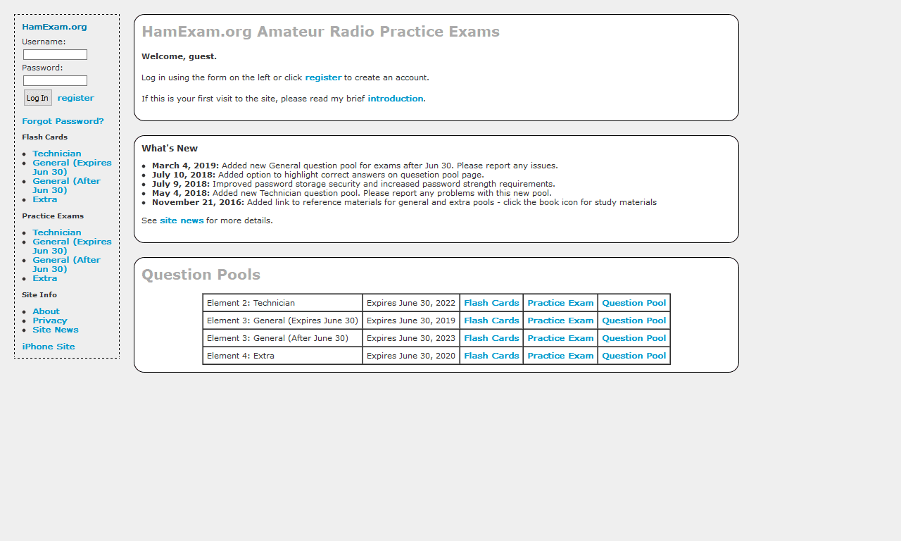 HamExam.org - Ham Radio Stop Amateur Radio Directory