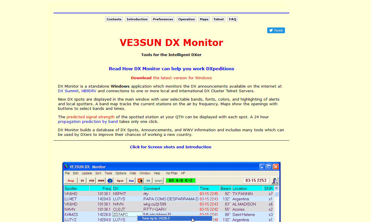 DX Monitor - Ham Radio Stop Amateur Radio Directory